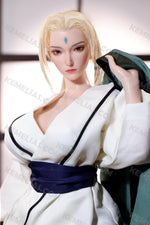 画像をギャラリービューアに読み込む, 73cm Realistic Anime Sex Doll Tsunade, Naruto Blonde Milf Hentai Figure
