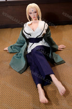 画像をギャラリービューアに読み込む, 73cm Realistic Anime Sex Doll Tsunade, Naruto Blonde Milf Hentai Figure
