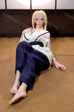 画像をギャラリービューアに読み込む, 73cm Realistic Anime Sex Doll Tsunade, Naruto Blonde Milf Hentai Figure
