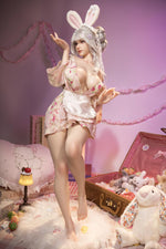 Load image into Gallery viewer, 73cm Realistic Sex Doll Sakura, White Hair Seductive Wife Hentai Figure
