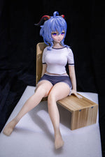 Load image into Gallery viewer, 75cm Ganyu Sex Doll, 1/2 Scale Genshin Impact Hentai Figure with Buruma
