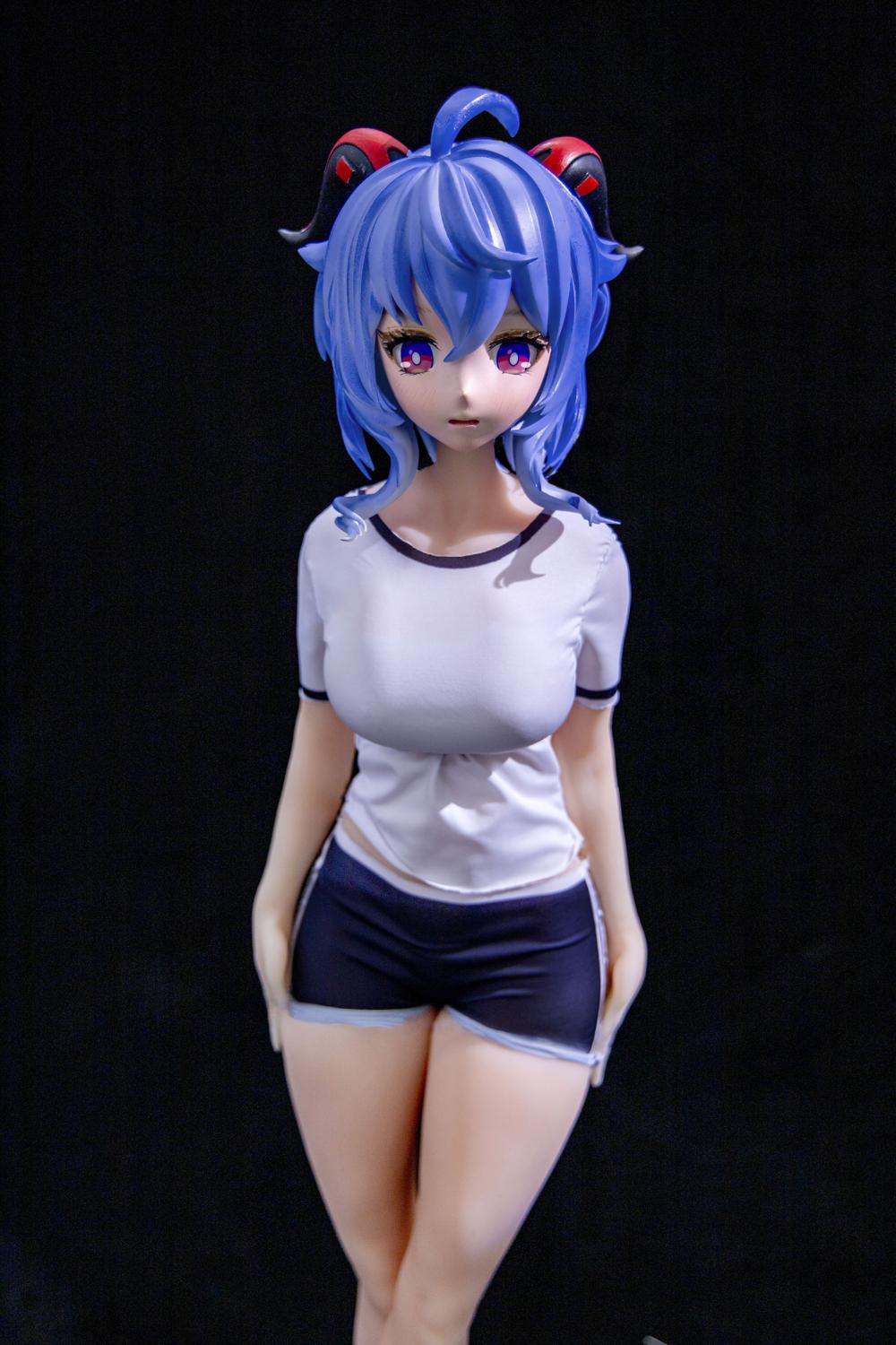 75cm Ganyu Sex Doll, 1/2 Scale Genshin Impact Hentai Figure with Buruma
