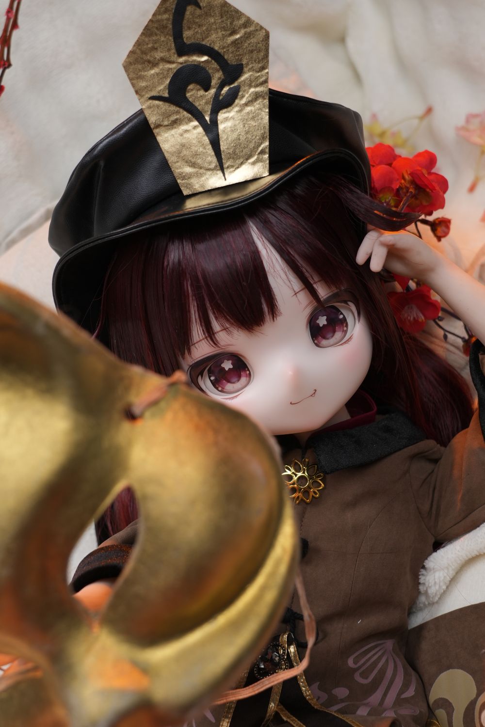 85cm Genshin Mini Sex Doll Hu Tao, Cute Chinese Dress Hentai Figure
