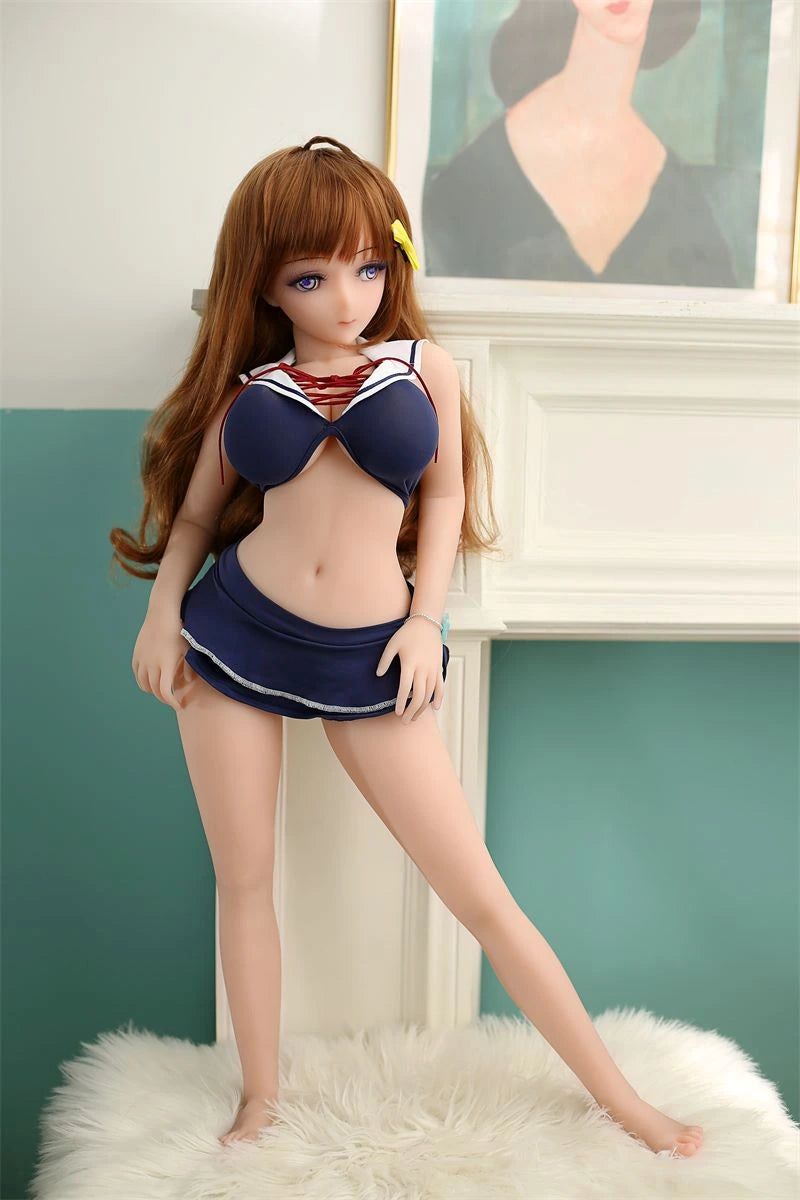 Anime Mini Sex Doll, 65cm Petite French Brunette Demoiselle Adle Kemelia Anime Mini Sex Doll, 65cm Petite French Brunette Demoiselle Adle Kemelia