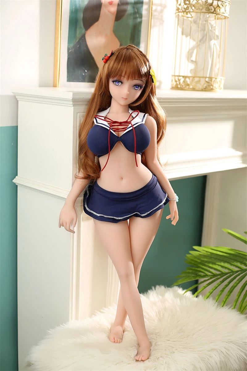 Anime Mini Sex Doll, 65cm Petite French Brunette Demoiselle Adle Kemelia Anime Mini Sex Doll, 65cm Petite French Brunette Demoiselle Adle Kemelia