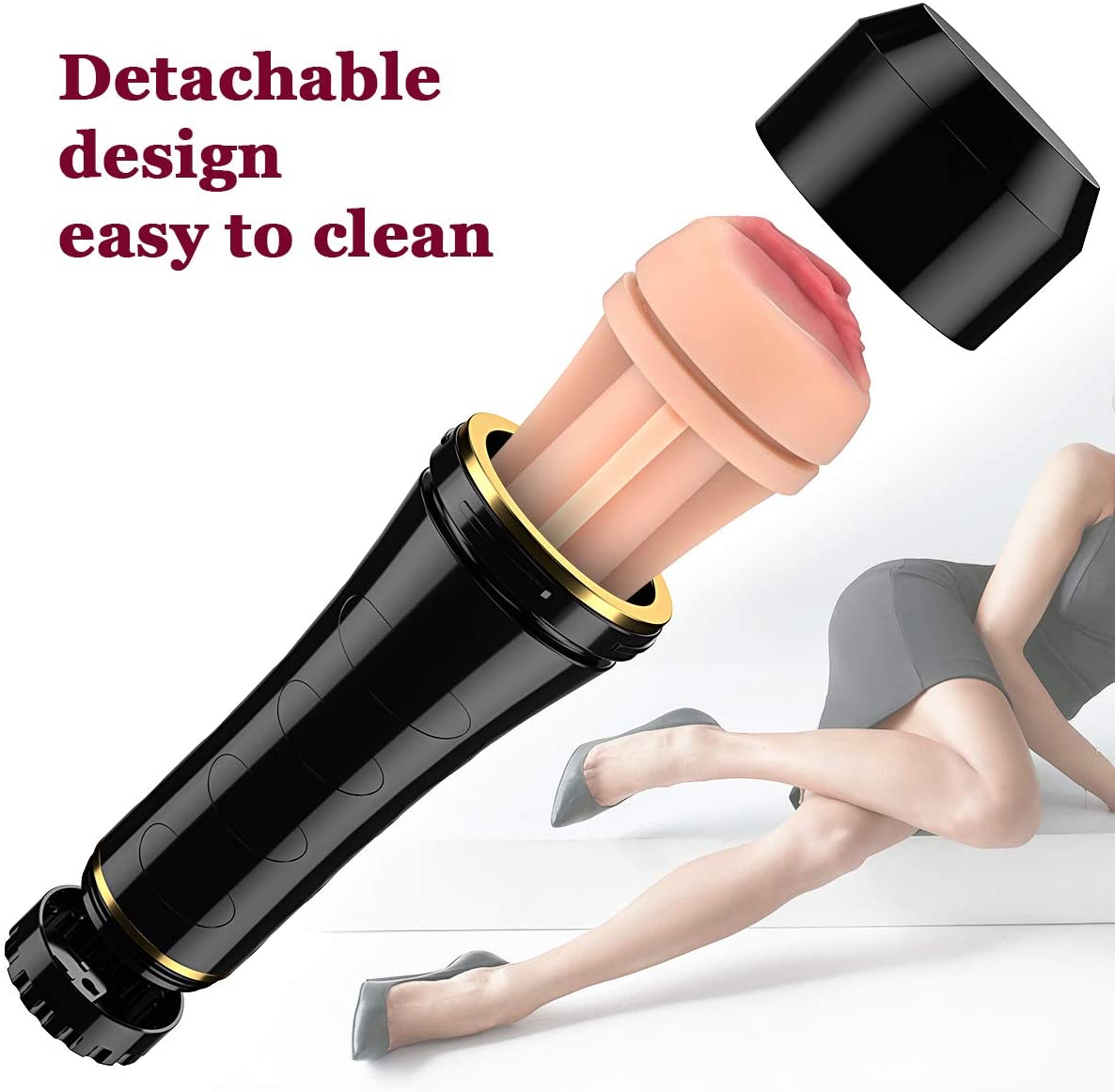 Realistic Vagina Pocket Pussy, Handsfree Fleshlight, Vacuum Suction Ma Kemelia Realistic Vagina Pocket Pussy, Handsfree Fleshlight, Vacuum Suction Ma Kemelia