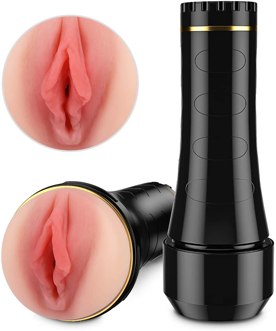 Realistic Vagina Pocket Pussy, a Handsfree Fleshlight with Vacuum Suction Mode, stroking masturbator for men