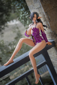 Anime Sex Doll Olga Discordia, 1/3 Scale Kuroinu Hentai Figure in Silicone