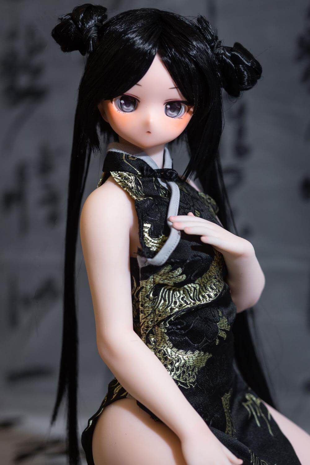 Blue Archive Mini Sex Doll Kisaki, Chinese Dress 60cm Hentai Figure with Cool Face