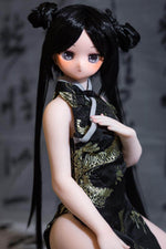 Load image into Gallery viewer, Blue Archive Mini Sex Doll Kisaki, Chinese Dress 60cm Hentai Figure with Cool Face
