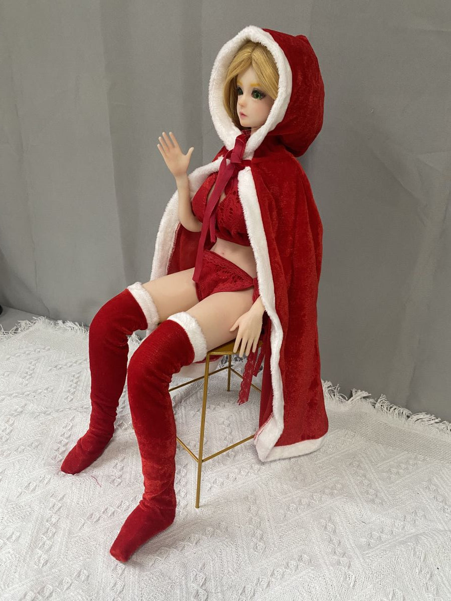 Traditional Christmas Cloak for 1/3 Scale Anime Figure and BJD Dolls Traditional Christmas Cloak for 1/3 Scale Anime Figure and BJD Dolls