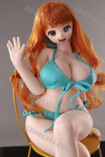 Load image into Gallery viewer, Custom Nami hentai figure waving hand and smiling
