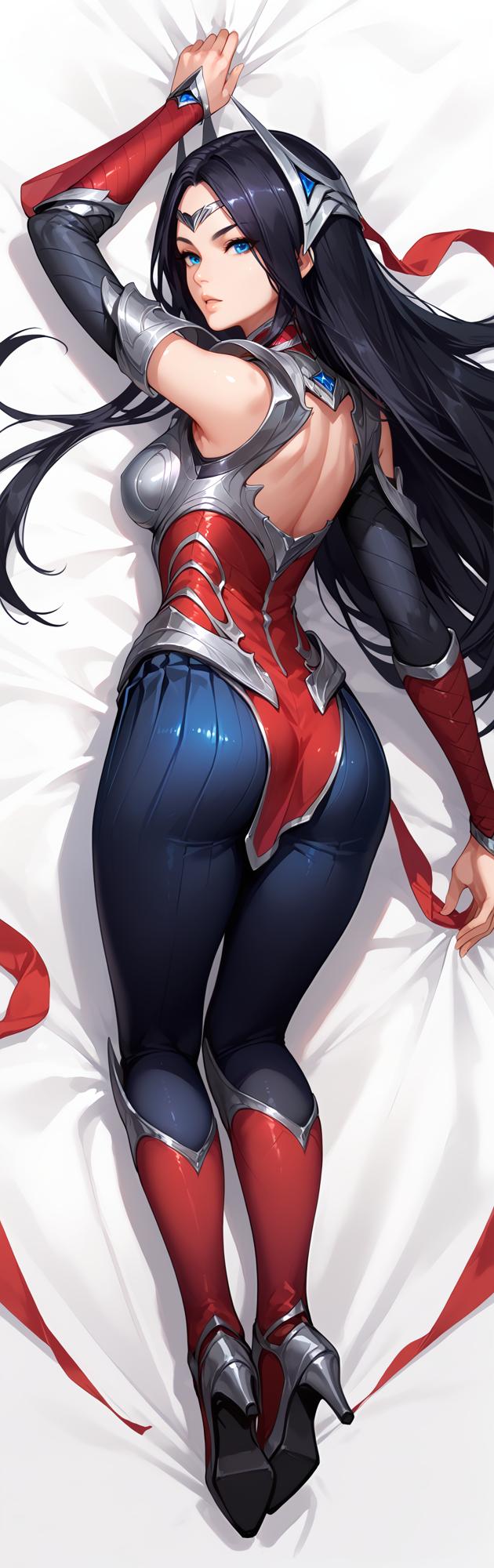 Divine Sword Irelia Body Pillowcase, Custom League of Legends Dakimakura Cover