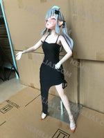 Load image into Gallery viewer, Elegant Black Long Dress for 60 - 80cm BJD Doll, 1/3 Scale Fashion Doll Dress
