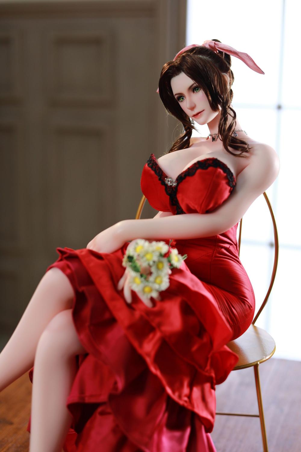 Exquisite Anime Sex Doll Aerith Gainsborough, Final Fantasy 65cm Mini Sex Doll