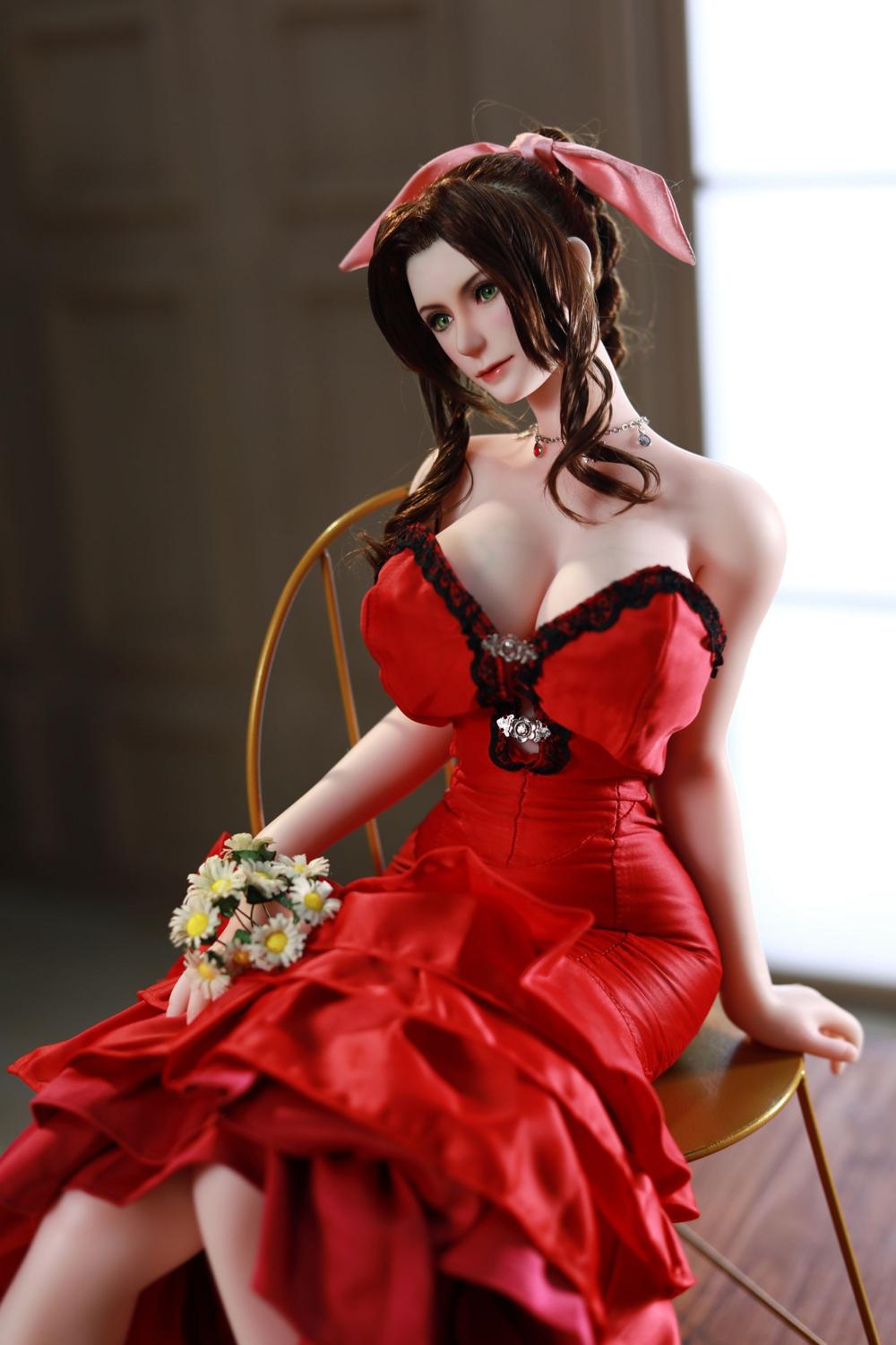 Exquisite Anime Sex Doll Aerith Gainsborough, Final Fantasy 65cm Mini Sex Doll