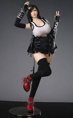 Load image into Gallery viewer, Final Fantasy mini sex doll Tifa Lockheart standing pose waving her hands
