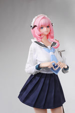 Load image into Gallery viewer, Honkai Sex Doll Elysia, Ahegao Pink Hair Hentai Figure (Sailor Uniform)
