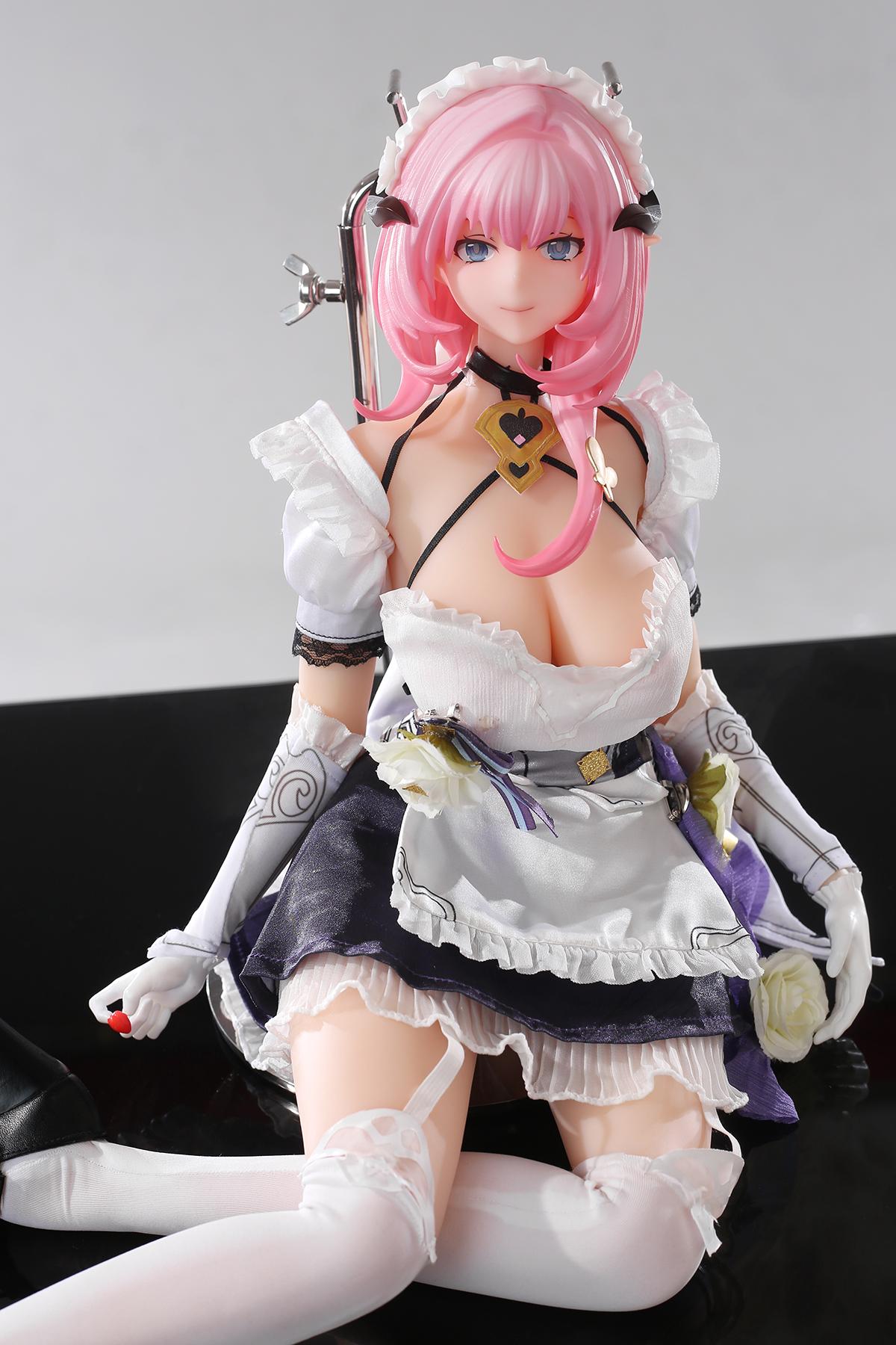 Honkai Sex Doll Elysia, Ahegao Pink Hair Hentai Figure (Sailor Uniform)