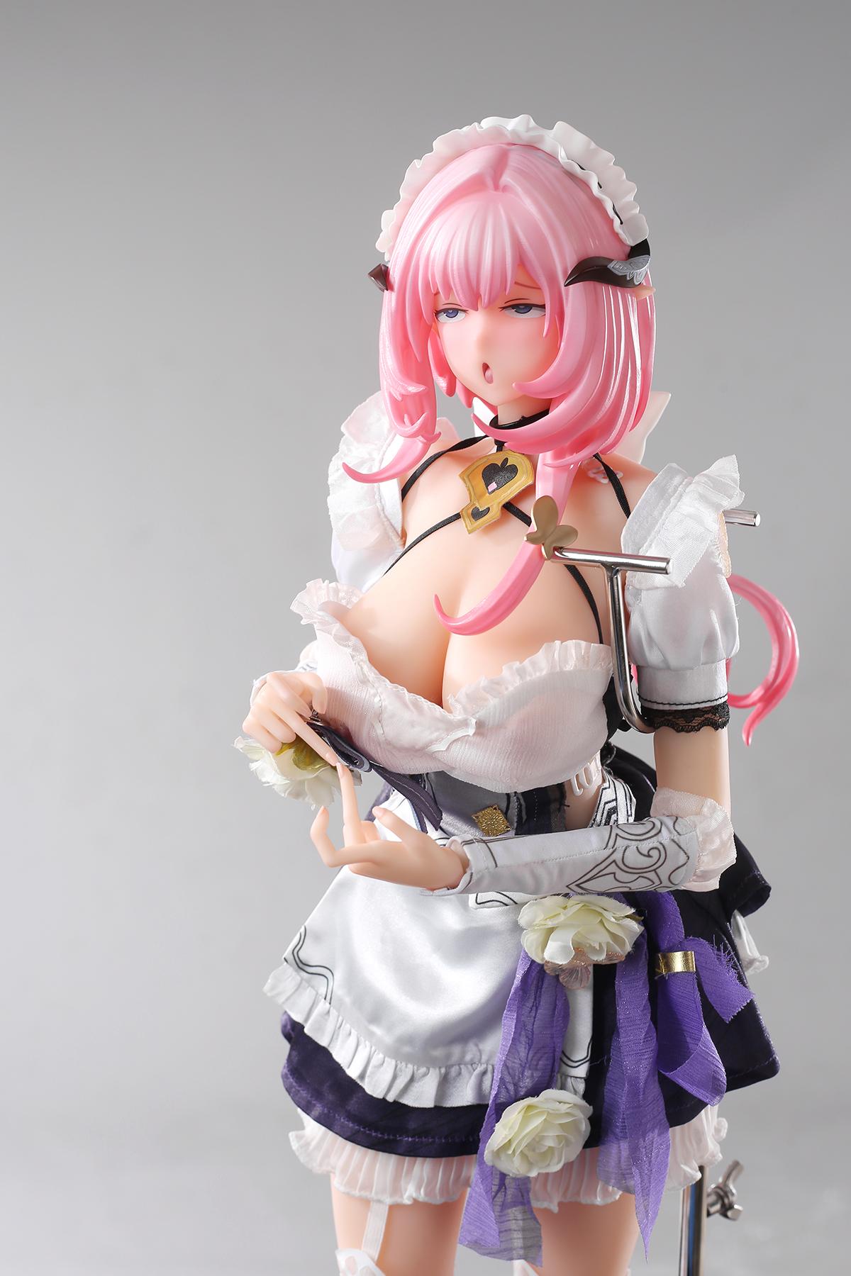 Honkai Sex Doll Elysia, Ahegao Pink Hair Hentai Figure (Sailor Uniform)