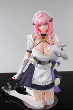 Load image into Gallery viewer, Honkai Sex Doll Elysia, Ahegao Pink Hair Hentai Figure (Sailor Uniform)
