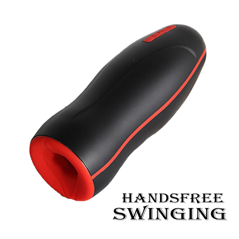 handsfree swinging fleshlight, vibrating masturbator for men  vacuum sucking stimulator