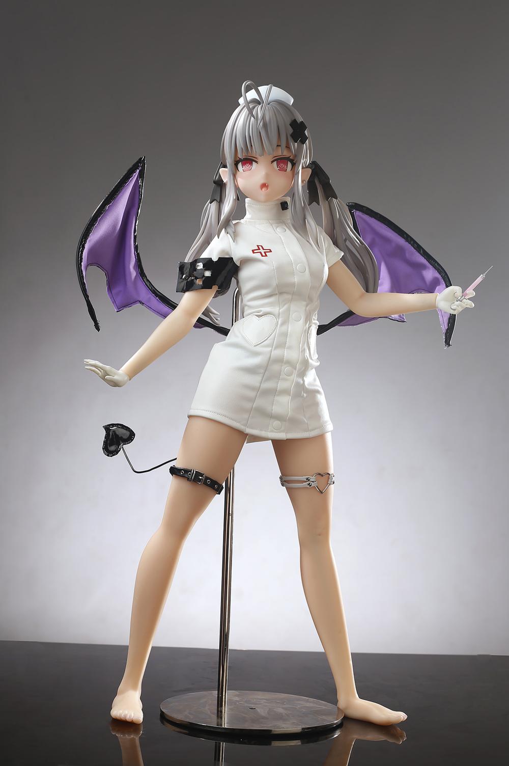 Hentai Sex Doll Shinomiya Kanna, Gray Hair Succubus Nurse Mini Sex Doll