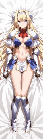 Load image into Gallery viewer, Kuroinu Body Pillowcase Alicia Arcturus, Blonde Hair Princess Knight Dakimakura Cover
