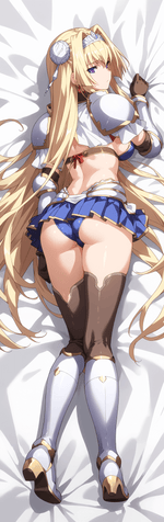 Load image into Gallery viewer, Kuroinu Body Pillowcase Alicia Arcturus, Blonde Hair Princess Knight Dakimakura Cover
