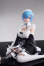 Load image into Gallery viewer, Maid Anime Sex Doll Rem (Re:Zero), Cute Maid Hentai Figure (with Mop)
