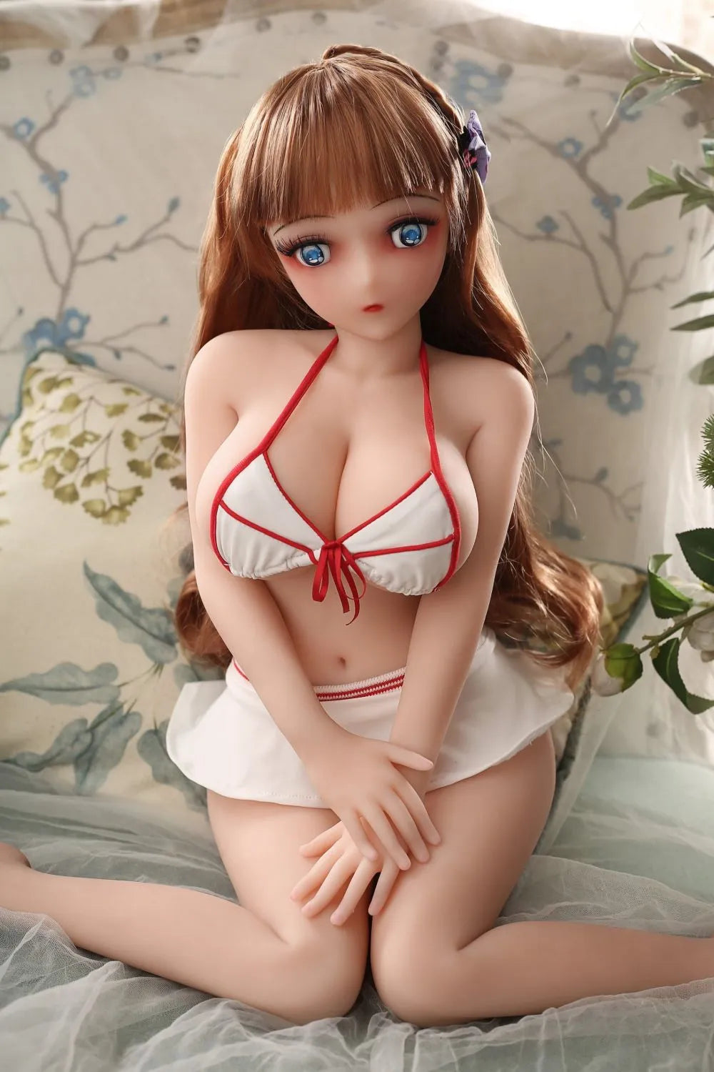 Cute petite 65cm realistic mini sex doll Mina in Monroe's pose