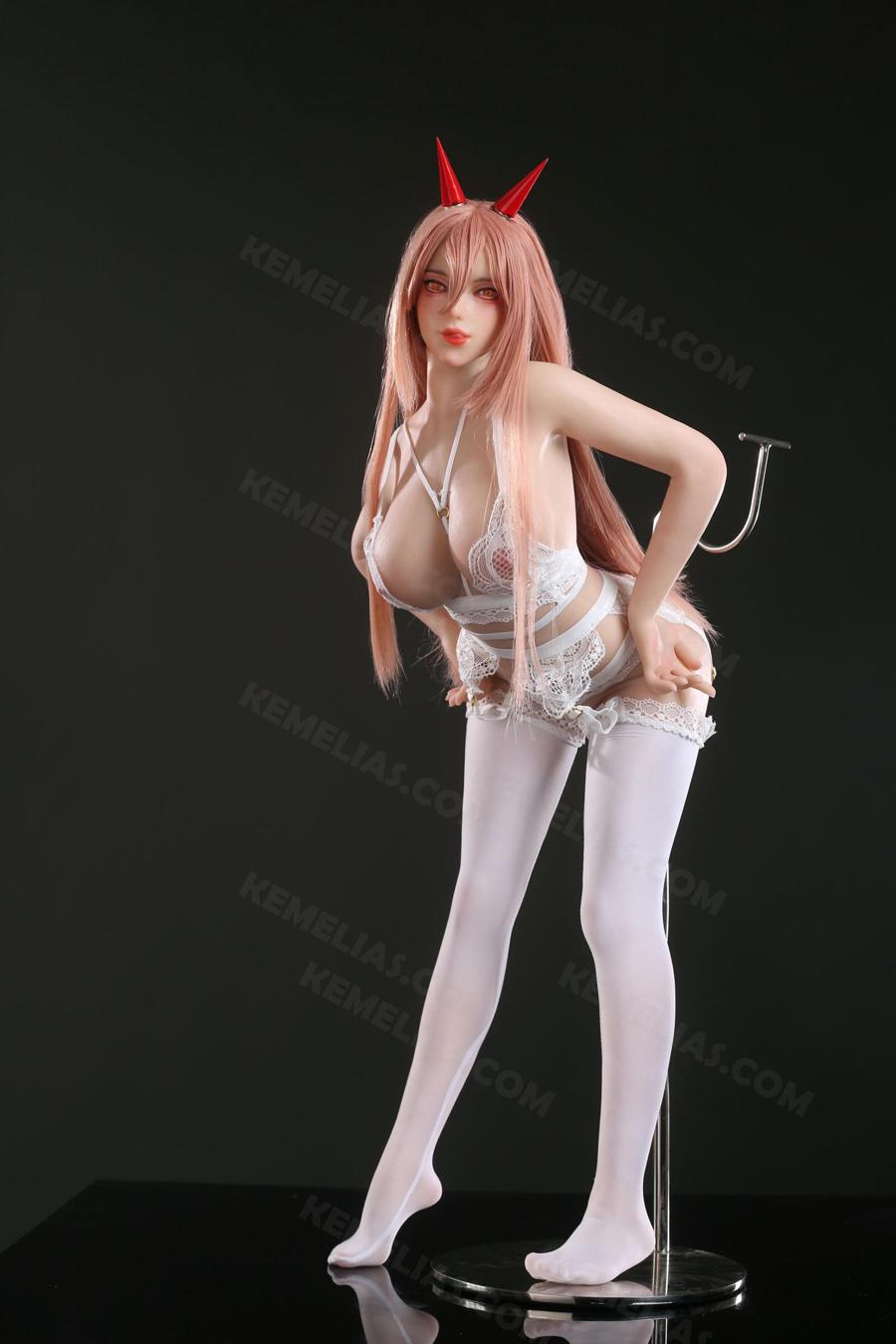Mini Sex Doll Power of Chainsaw Man (70cm), Ahegao Hentai Figure