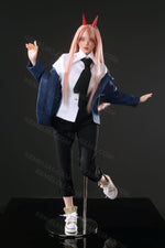 Load image into Gallery viewer, Mini Sex Doll Power of Chainsaw Man (70cm), Ahegao Hentai Figure
