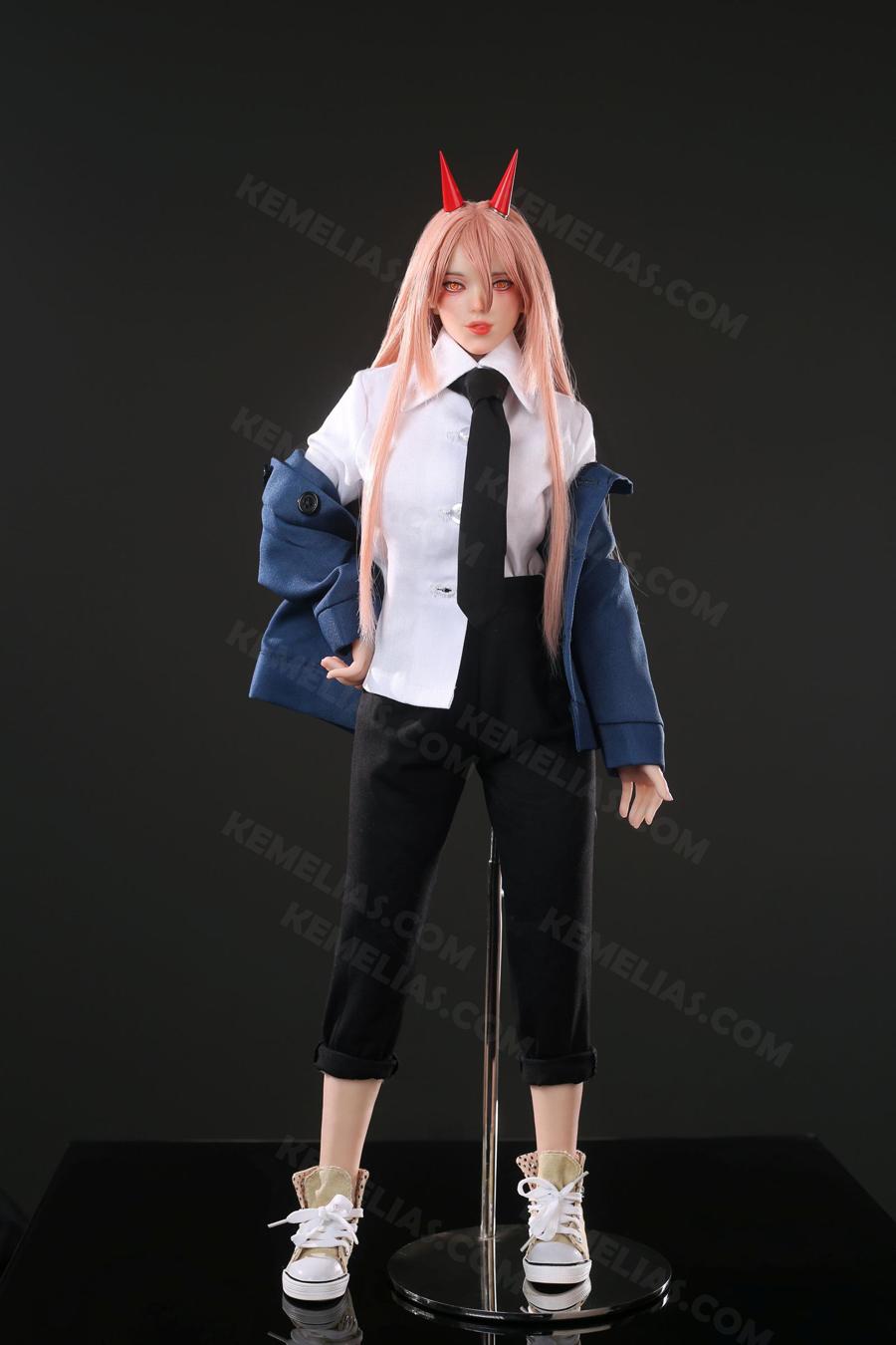 Mini Sex Doll Power of Chainsaw Man (70cm), Ahegao Hentai Figure
