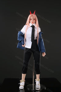 Mini Sex Doll Power of Chainsaw Man (70cm), Ahegao Hentai Figure