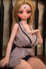 Load image into Gallery viewer, Naruto Mini Sex Doll Tsunade, 85cm Cute Blonde Hair Anime Sex Doll
