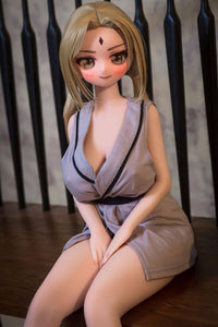 Naruto Mini Sex Doll Tsunade, 85cm Cute Blonde Hair Anime Sex Doll