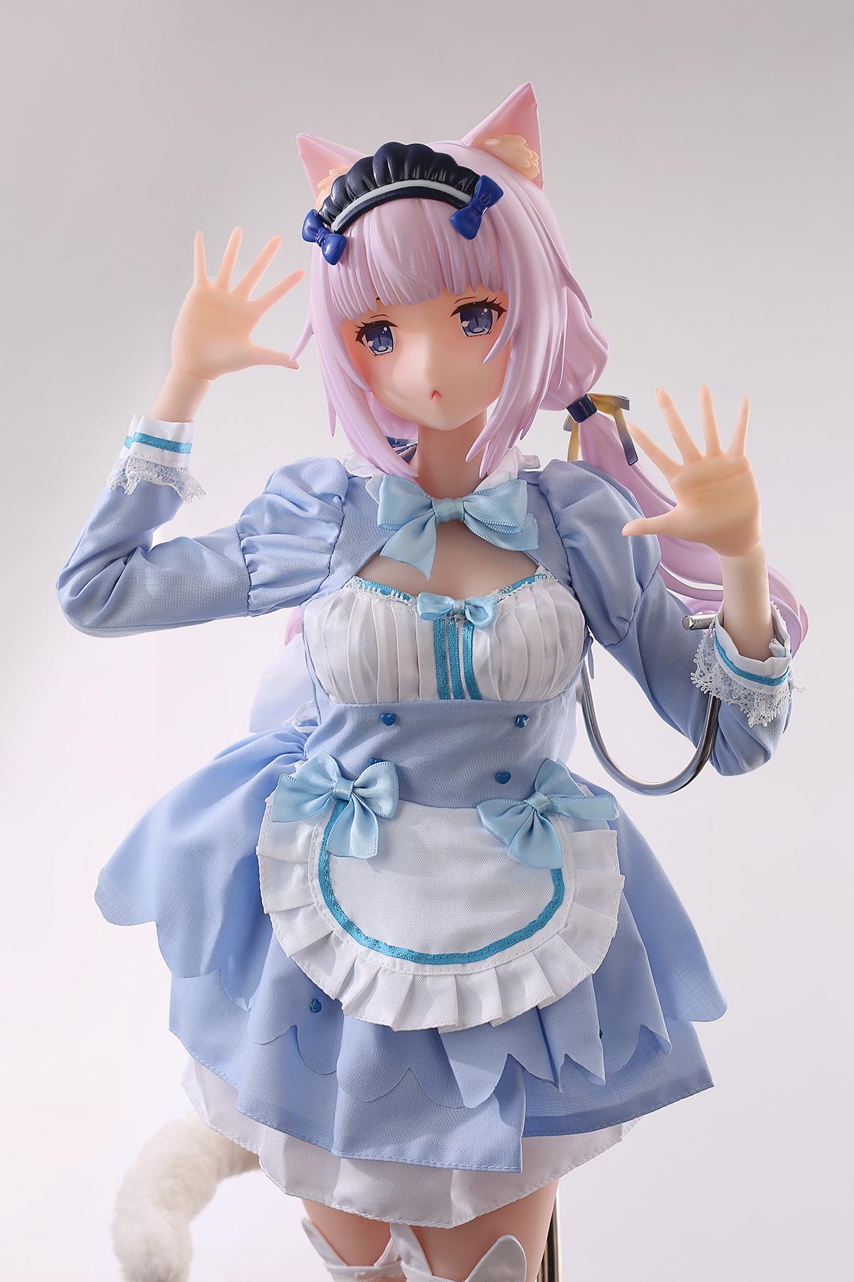 Nekopara Sex Doll Vanilla, 1/3 Scale White Hair Maid Catgirl Hentai Figure