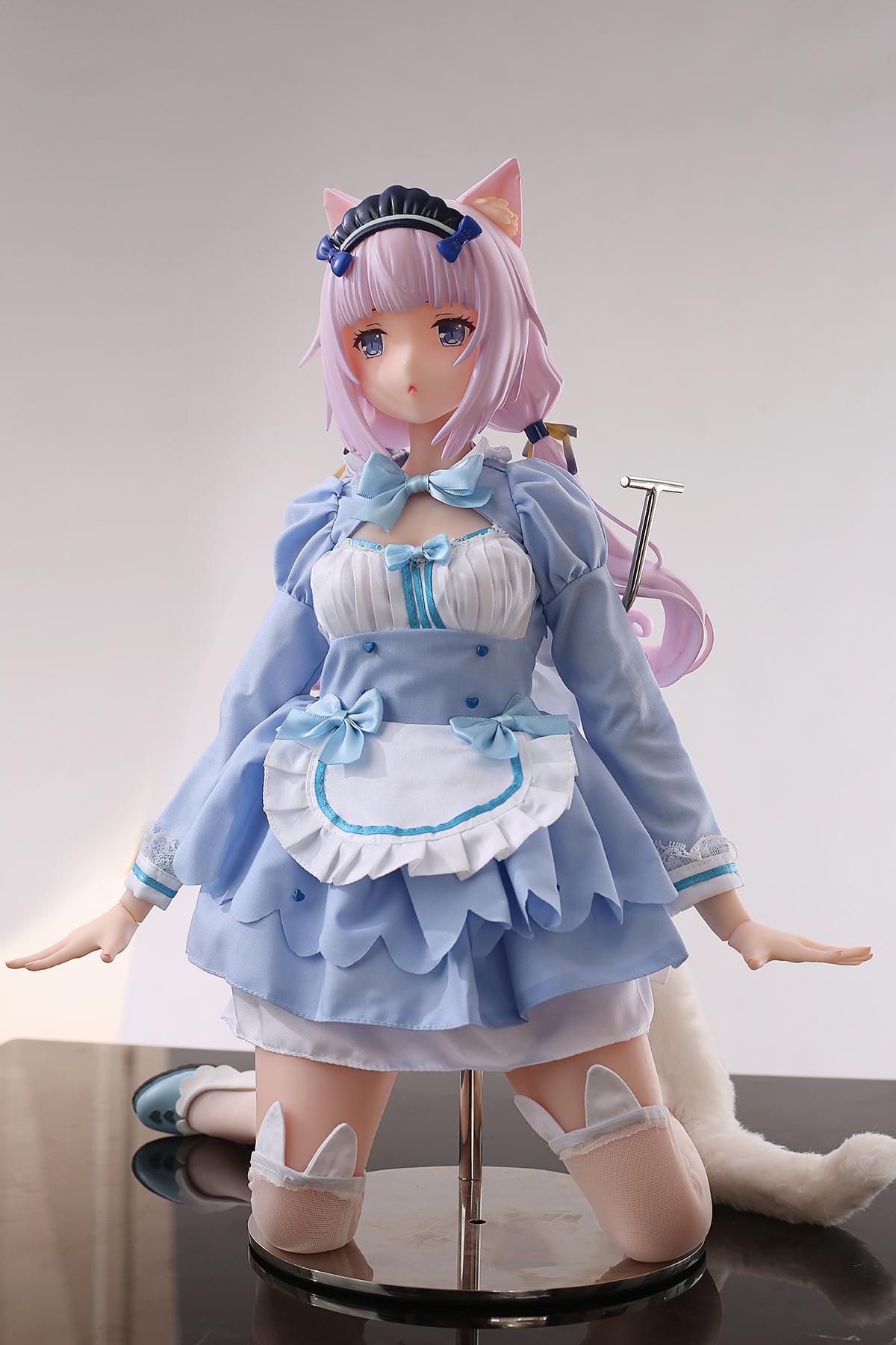 Nekopara Sex Doll Vanilla, 1/3 Scale White Hair Maid Catgirl Hentai Figure