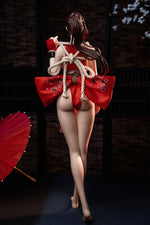 Load image into Gallery viewer, Ninja Waifu 65cm Mini Sex Doll Mai Shiranui, Kimono Anime Sex Doll
