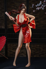 Load image into Gallery viewer, Ninja Waifu 65cm Mini Sex Doll Mai Shiranui, Kimono Anime Sex Doll
