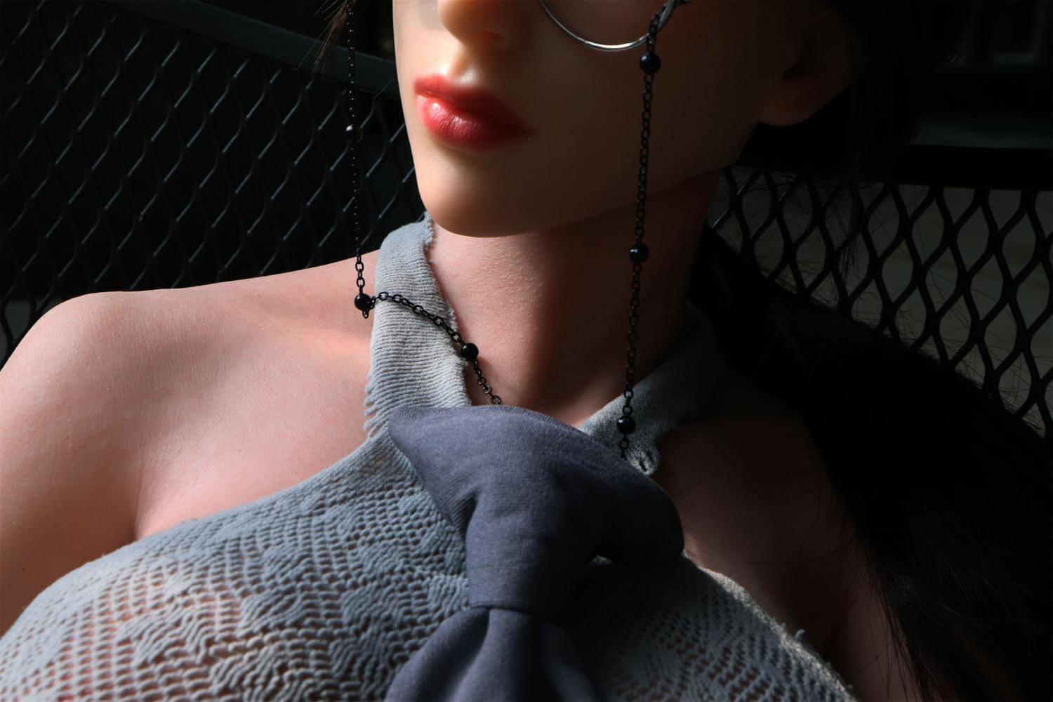 Realisitc 120cm Filipina Mini Sex Doll Tayani Rei, Sweet Black Hair Teen Girl With Glasses