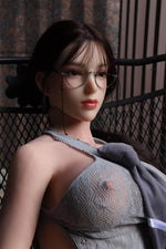 Load image into Gallery viewer, Realisitc 120cm Filipina Mini Sex Doll Tayani Rei, Sweet Black Hair Teen Girl With Glasses
