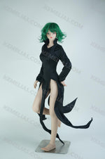 画像をギャラリービューアに読み込む, Realistic Mini Sex Doll Tatsumaki, Curly Hair Silicone Doll (2 Holes)
