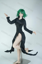 画像をギャラリービューアに読み込む, Realistic Mini Sex Doll Tatsumaki, Curly Hair Silicone Doll (2 Holes)
