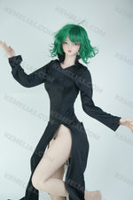 画像をギャラリービューアに読み込む, Realistic Mini Sex Doll Tatsumaki, Curly Hair Silicone Doll (2 Holes)
