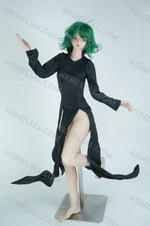 画像をギャラリービューアに読み込む, Realistic Mini Sex Doll Tatsumaki, Curly Hair Silicone Doll (2 Holes)

