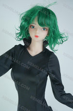 画像をギャラリービューアに読み込む, Realistic Mini Sex Doll Tatsumaki, Curly Hair Silicone Doll (2 Holes)
