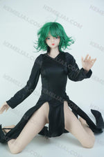画像をギャラリービューアに読み込む, Realistic Mini Sex Doll Tatsumaki, Curly Hair Silicone Doll (2 Holes)
