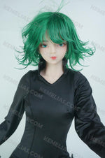 画像をギャラリービューアに読み込む, Realistic Mini Sex Doll Tatsumaki, Curly Hair Silicone Doll (2 Holes)
